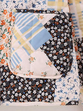 Load image into Gallery viewer, Printed Button Up Quilted Puffer Jacket with Pockets