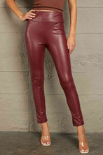 Load image into Gallery viewer, Double Take PU High Waist  Straight Pants