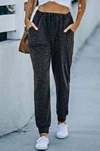 Load image into Gallery viewer, Double Take Leopard Print Joggers with Pockets