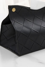Load image into Gallery viewer, Woven Vegan Leather Tissue Box Cover