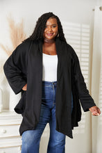 Load image into Gallery viewer, HEYSON Full Size Open Front Cardigan with Scarf Design