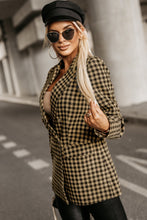 Load image into Gallery viewer, Plaid Long Sleeve Blazer