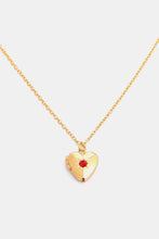 Load image into Gallery viewer, Zircon Heart Shape 14K Gold-Plated Pendant Necklace