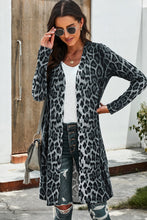 Load image into Gallery viewer, Double Take Printed Open Front Longline Cardigan