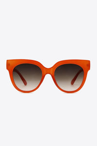 Burnt Orange Round Sunglasses