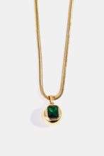 Load image into Gallery viewer, Zircon 18K Gold-Plated Geometrical Shape Pendant Necklace
