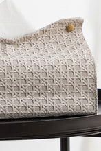 Load image into Gallery viewer, Woven Vegan Leather Tissue Box Covers