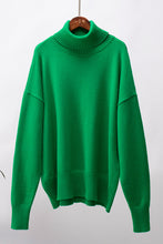 Load image into Gallery viewer, Turtle Neck Dropped Shoulder Sweater