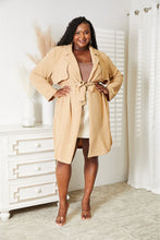 Load image into Gallery viewer, Culture Code Full Size Tied Trench Coat with Pockets