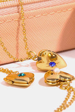 Load image into Gallery viewer, Zircon Heart Shape 14K Gold-Plated Pendant Necklace