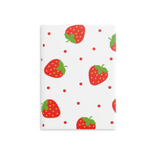 Load image into Gallery viewer, Sweet Strawberries Hardcover Notebook