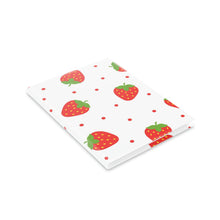 Load image into Gallery viewer, Sweet Strawberries Hardcover Notebook