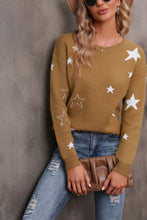 Load image into Gallery viewer, Star Round Neck Sweater