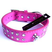 Load image into Gallery viewer, Double Row Crystal Rhinestone Dog Collars 10-20&quot;-2
