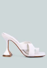 Load image into Gallery viewer, snatched intertwined toe ring heeled sandals-6