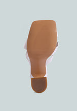 Load image into Gallery viewer, snatched intertwined toe ring heeled sandals-10