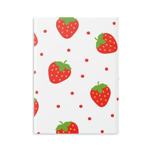 Load image into Gallery viewer, Sweet Strawberries Hardcover Notebook