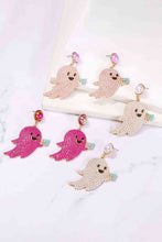 Load image into Gallery viewer, Ghost Shape Synthetic Pearl Dangle Earrings