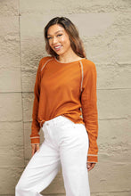 Load image into Gallery viewer, Double Take Long Raglan Sleeve Round Neck Top