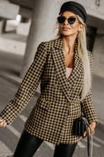 Load image into Gallery viewer, Plaid Long Sleeve Blazer