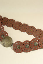 Load image into Gallery viewer, Round Shape PU Leather Belt