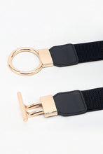 Load image into Gallery viewer, Circle Shape Buckle Zinc Alloy Buckle PU Leather Belt