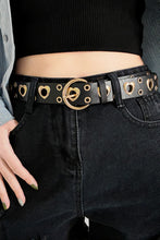 Load image into Gallery viewer, Heart Shape Alloy Detail PU Leather Belt