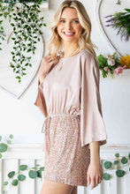 Load image into Gallery viewer, Sequin Drawstring Waist Dolman Sleeve Romper