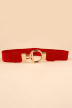 Load image into Gallery viewer, Circle Shape Buckle Zinc Alloy Buckle PU Leather Belt