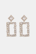 Load image into Gallery viewer, Square Shape Glass Stone Dangle Earrings