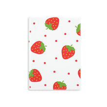 Load image into Gallery viewer, Sweet Strawberries Hardcover Notebook