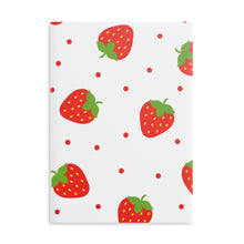 Load image into Gallery viewer, Sweet Strawberries Hardcover Notebook