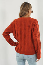 Load image into Gallery viewer, Round Neck Long Sleeve Sweater