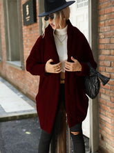 Load image into Gallery viewer, Open Front Hooded Teddy Coat