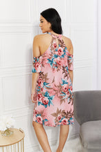 Load image into Gallery viewer, Fresh-Cut Flowers Cold-Shoulder Dress