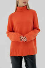 Load image into Gallery viewer, Turtle Neck Raglan Sleeve Sweater