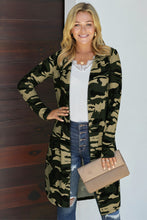 Load image into Gallery viewer, Double Take Printed Open Front Longline Cardigan