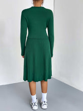 Load image into Gallery viewer, Rib-Knit Sweater and Skirt Set