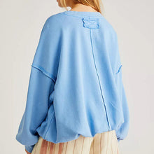 Load image into Gallery viewer, Exposed Seam Dropped Shoulder Sweatshirt