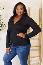 Load image into Gallery viewer, Culture Code Full Size Exposed Seam Long Sleeve Hoodie