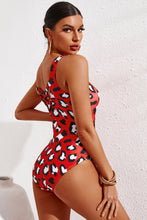 Load image into Gallery viewer, Tie-Dye Crisscross Back One-Piece Swimsuit