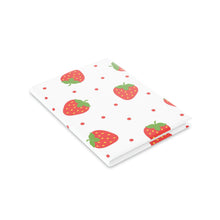 Load image into Gallery viewer, Sweet Strawberries Hardcover Notebook