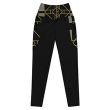 Load image into Gallery viewer, Black Laser Design Leggings