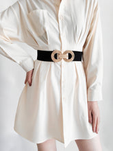 Load image into Gallery viewer, Geometric Buckle Elastic Wide Belt