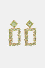 Load image into Gallery viewer, Square Shape Glass Stone Dangle Earrings
