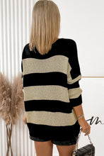 Load image into Gallery viewer, Striped V-Neck Sweater