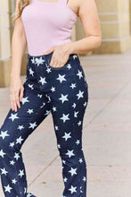 Load image into Gallery viewer, Judy Blue Janelle Full Size High Waist Star Print Flare Jeans