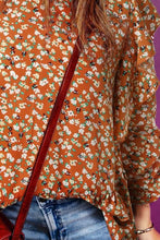 Load image into Gallery viewer, Floral Ruffled Long Sleeve Blouse