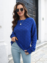 Load image into Gallery viewer, Round Neck Dropped Shoulder Sweater