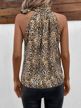 Load image into Gallery viewer, Printed Tied Sleeveless Blouse